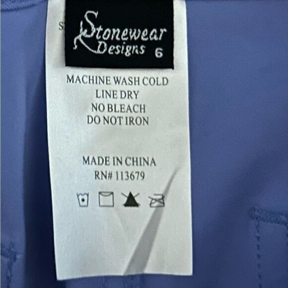 Stonewear Designs Blue High Rise Straight Leg Pants Size 6 - Picture 12 of 12